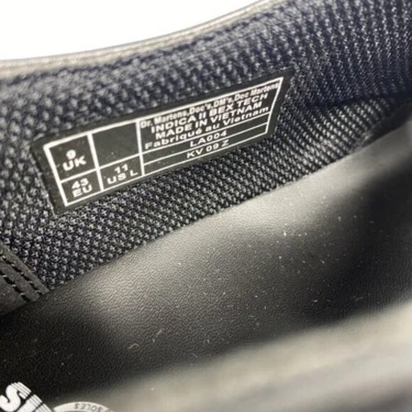 NEW DR MARTENS Indica 2 Bex Teck Slip On Black Leather Men Size 11 Comfort - Picture 5 of 6